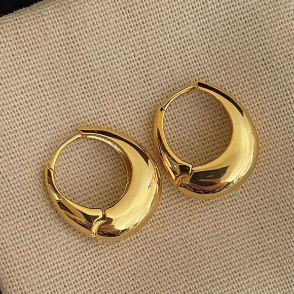 French Style Personality Vintage Minimalist Daily Women’s Copper Earrings - Picture 2 of 4